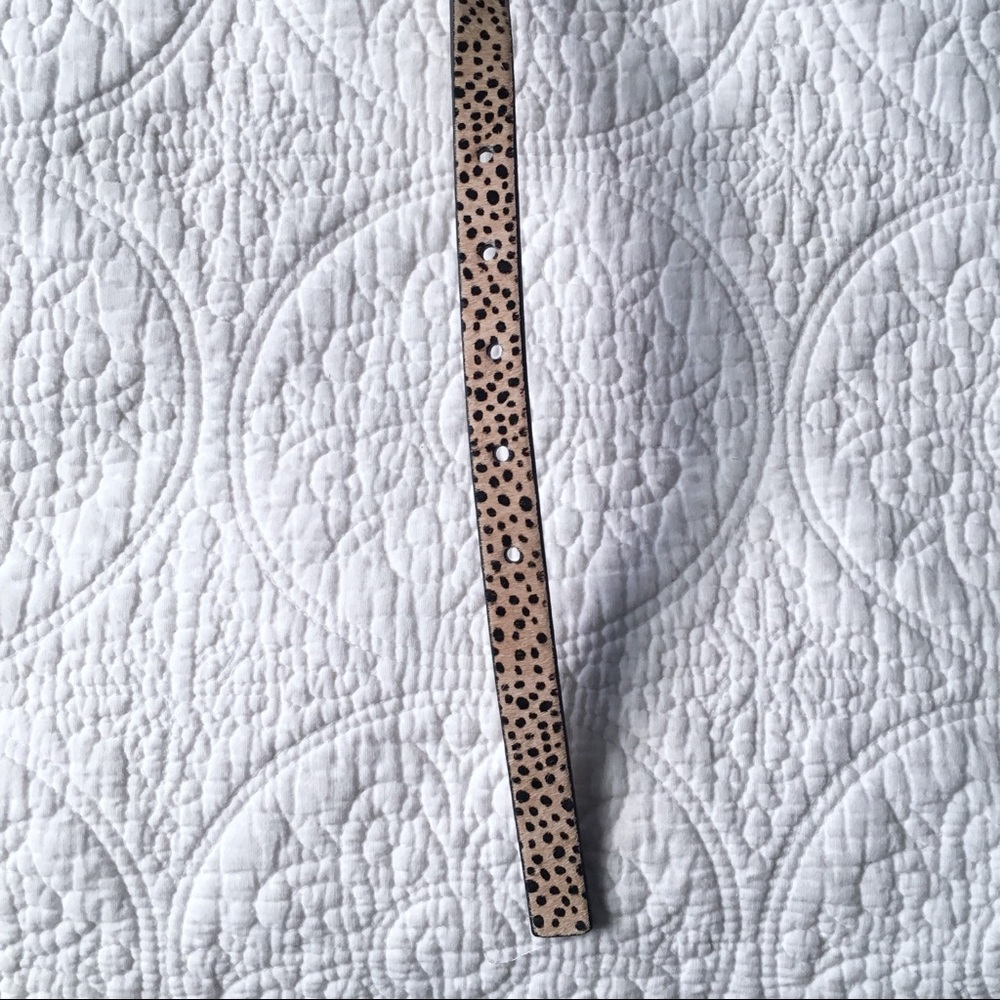 Last one! Express Leopard Calf Hair Belt - Picture 3 of 7